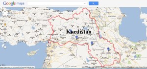 Kurdistan Map